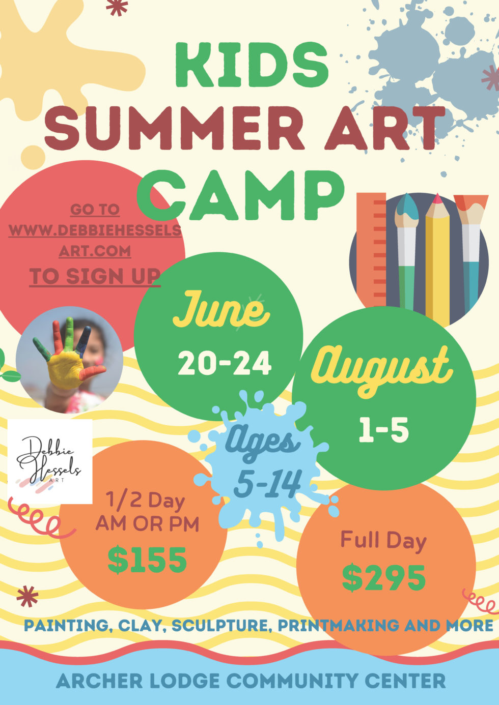 Kids Summer Art Camp Archer Lodge Community Center