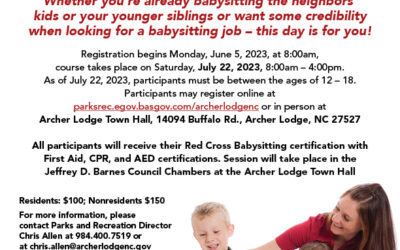Archer Lodge Parks & Rec: Babysitting 101 Course